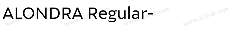 ALONDRA Regular字体转换 ALONDRA Regular字体转换